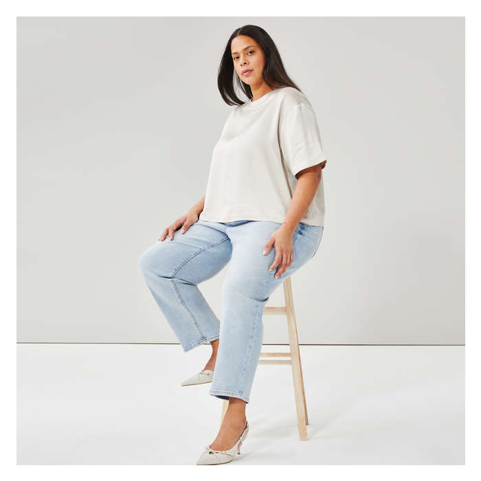 Women+ Boxy Satin T-Shirt